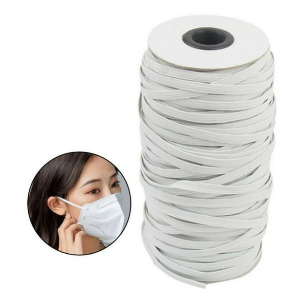 109 Yards Circle Elastic Band 3mm Elastic Cord//Elastic Band//Elastic Rope//Bungee//White Heavy Stretch Knit Elastic Spool